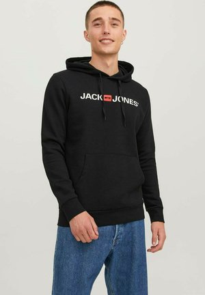 Jack & Jones MIT ECORP - Kapuzenpullover - schwarz logo