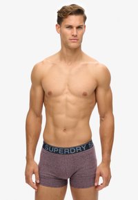 Superdry & Co 3ER PACK - LOGOBUND  - Calzoncillos - nvy port stripe gry mrl feeder