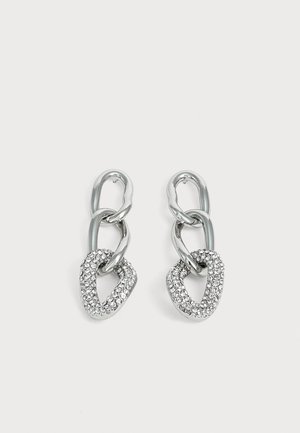 DKNY, PAVE LINK LINEAR - Oorbellen - silver-coloured