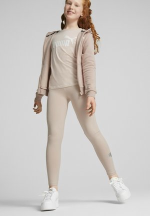 ESS+ LOGO FULL ZIP HOODIE UNISEX - Sweatjacke - rose quartz