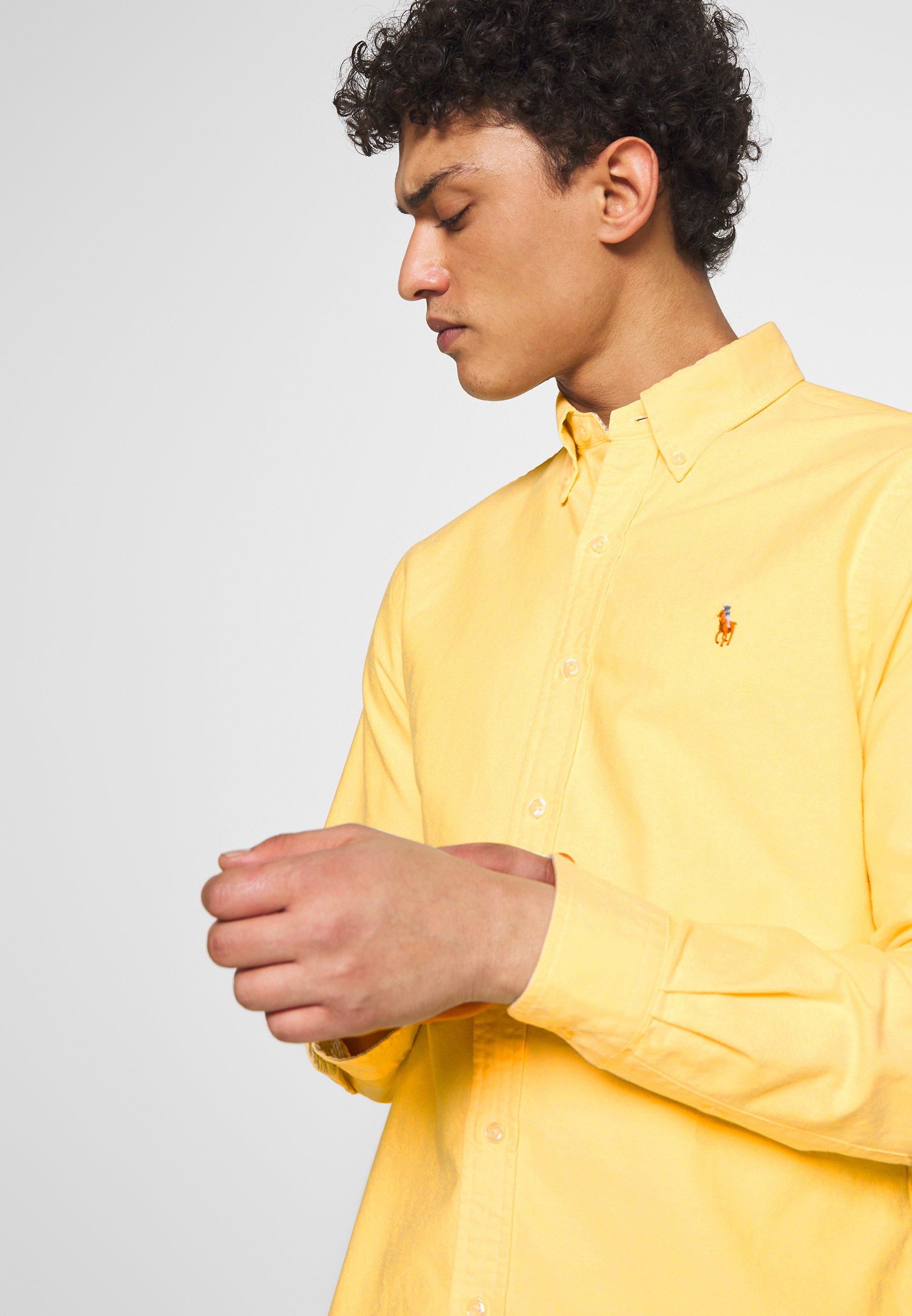 ralph lauren yellow long sleeve shirt