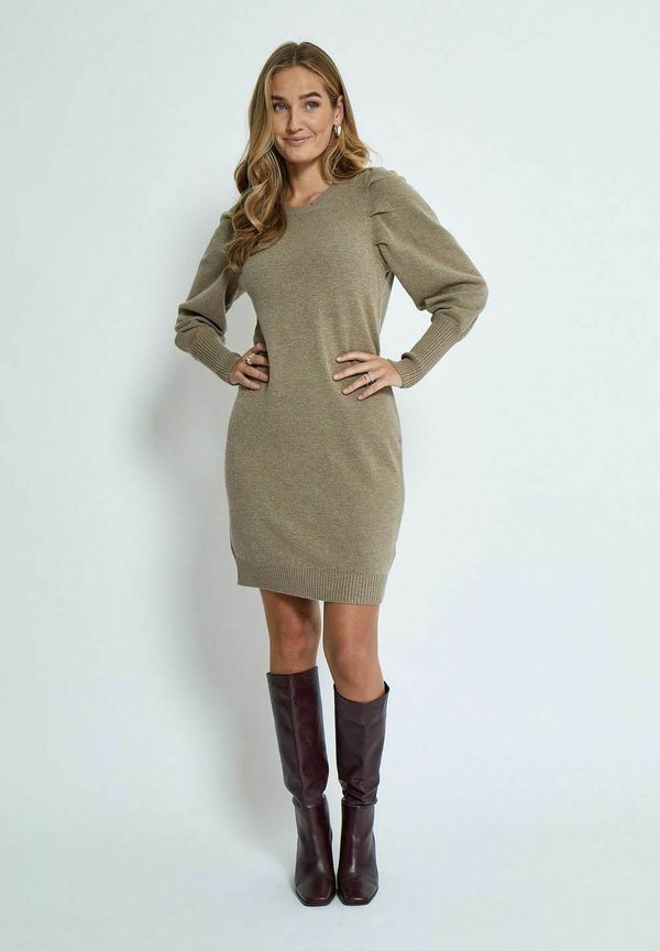 ANISSA - Etuikleid - winter twig sand melange