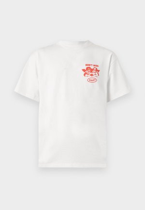 HUF, AFTER MIDNIGHT TEE UNISEX - Printtipaita - white