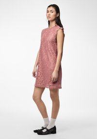 Pieces PCOLLINE DRESS  - Cocktailklänning - canyon rose