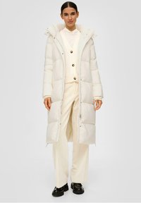 s.Oliver BLACK LABEL MIT STEPPUNG - Sulemantel - natur