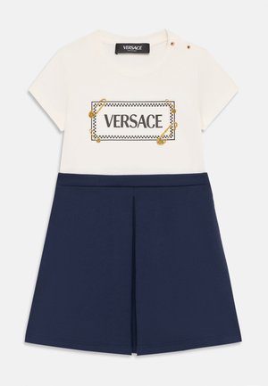 Versace Vestido ligero - white/navy/gold-coloured