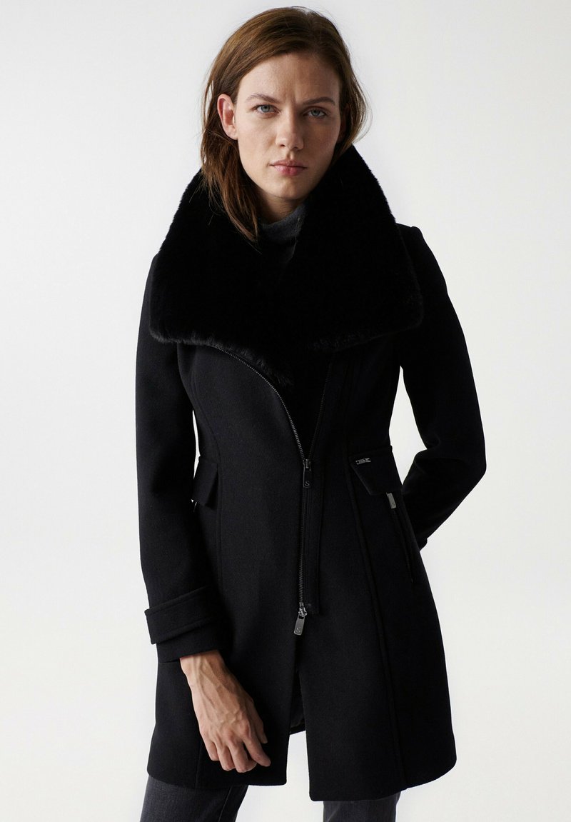 Salsa Jeans GRACE SCHUTZHÜTTEN SLIM - Cappotto corto - Black