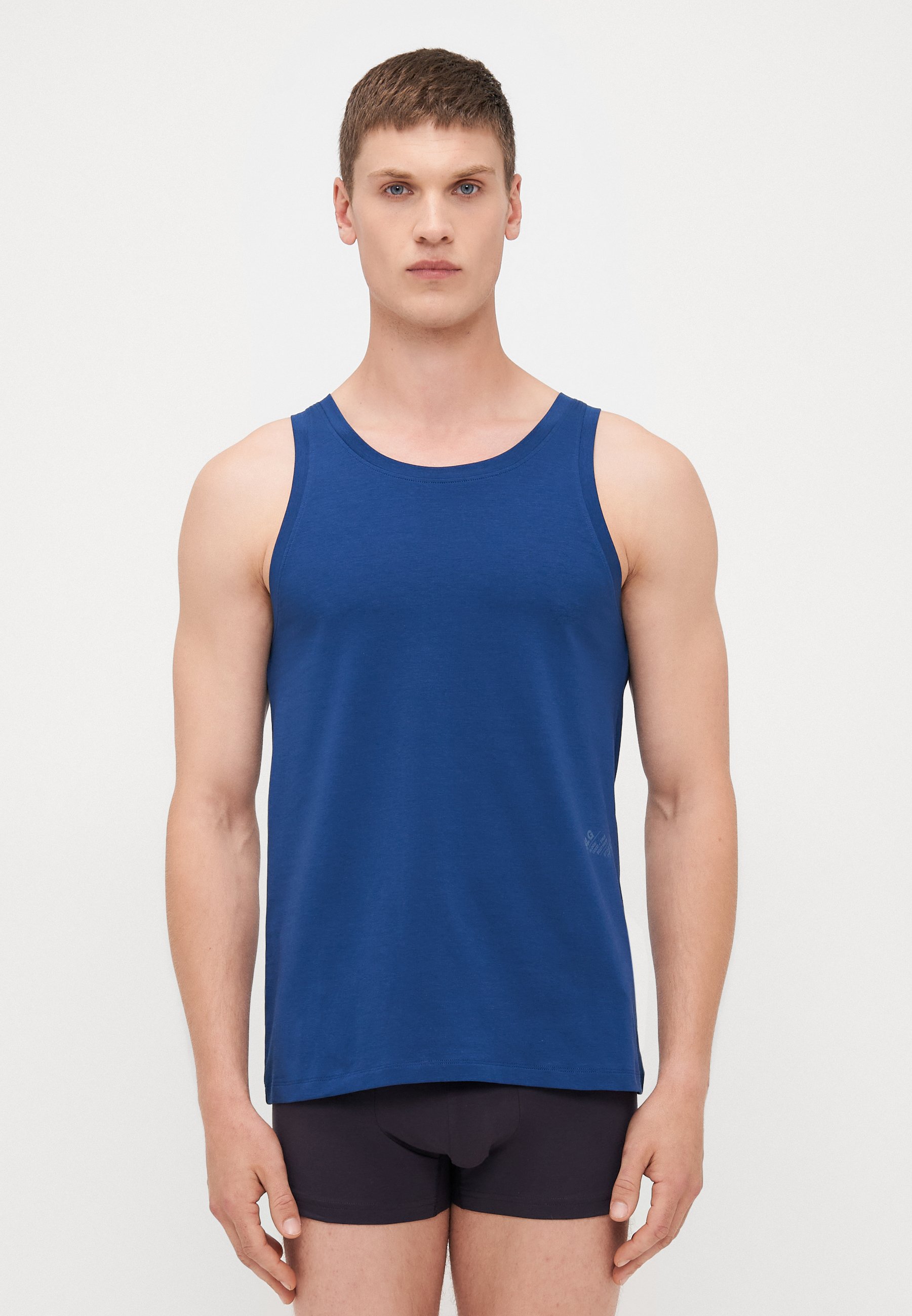 Sloggi Go Shirt Canottiera Uomo - Cotone Biologico Con Lycra, Taglio Slim Fit, Girocollo - Foto 8