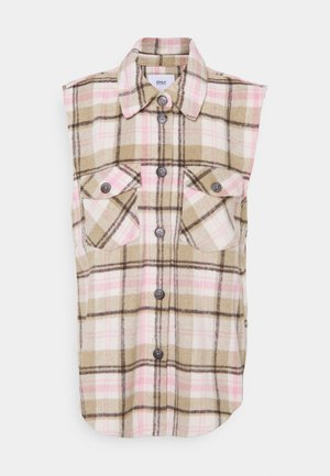 ONLLIPPA CHECKED VEST - Smanicato - cloud dancer