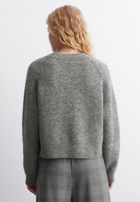 Marc O'Polo DENIM V-NECK RAGLAN - Džemperis - dark shadow melange