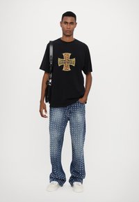 The Kooples JEAN - Traperice ravnih nogavica - blue bleached/navy