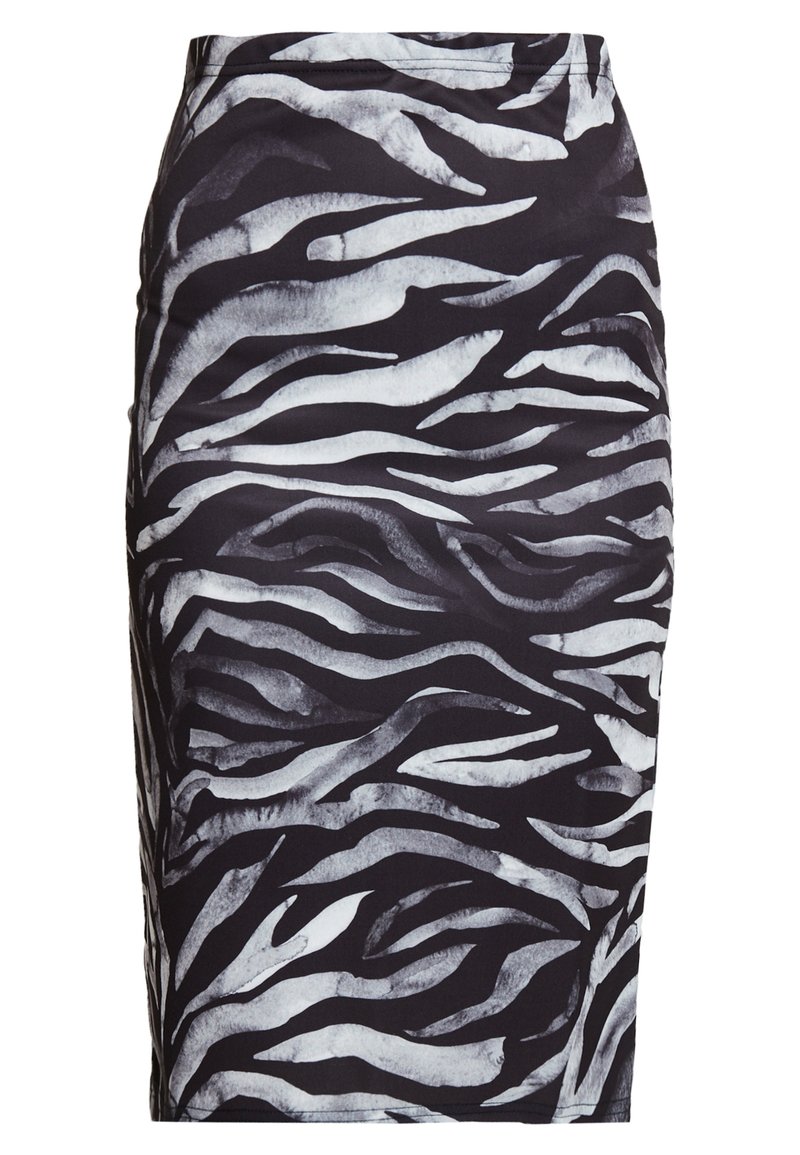 Jupe longue avec imprimé zèbre - Noir - Taille 40-64 - FR