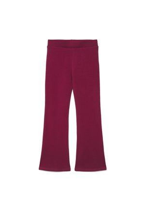 Terranova, LEGGINGS LUNGHI A ZAMPA TINTA UNITA - Leggings - bordeaux
