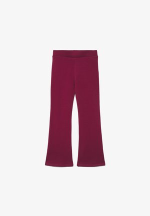 Terranova, LEGGINGS LUNGHI A ZAMPA TINTA UNITA - Leggings - bordeaux