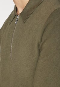 Samsøe Samsøe GUNA HALF ZIP - Maglione - dusty olive