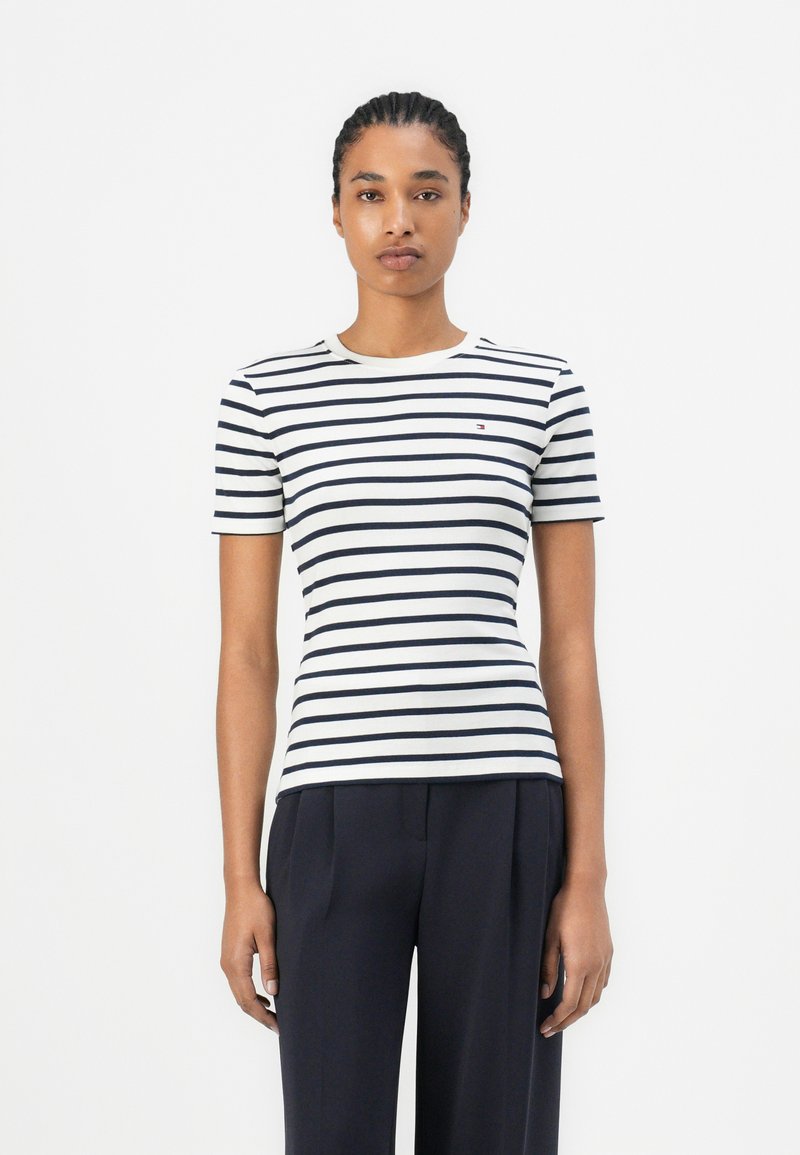 Tommy Hilfiger - SLIM CODY - Camiseta estampada - ecu/dark night navy, Ampliar