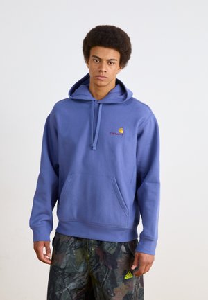 Carhartt WIP HOODED AMERICAN SCRIPT  - Hoodie - blue iris