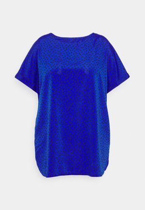 LONGLINE BOXY - Blouse - blue