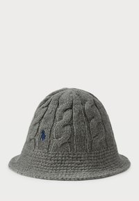 CABLE KNIT WOOL BLEND BUCKET HAT - Klobouk - med grey heather