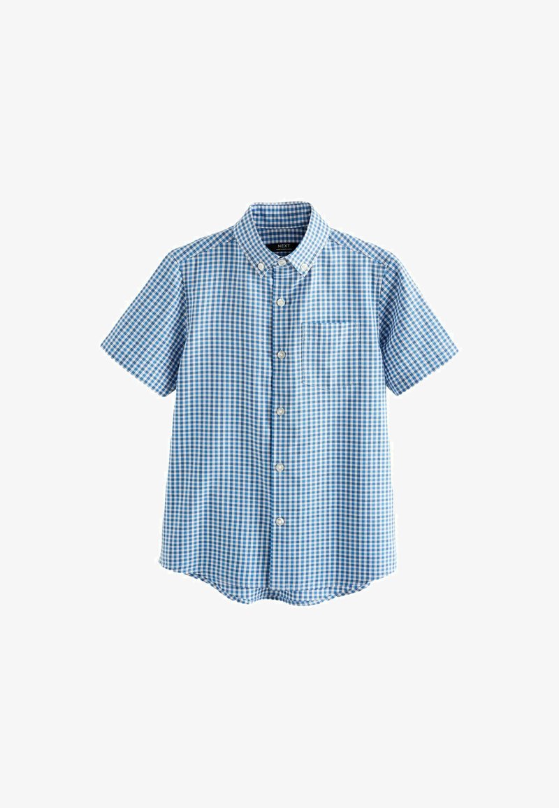 Next SHORT SLEEVE OXFORD CHECK - REGULAR FIT - Ing - blue