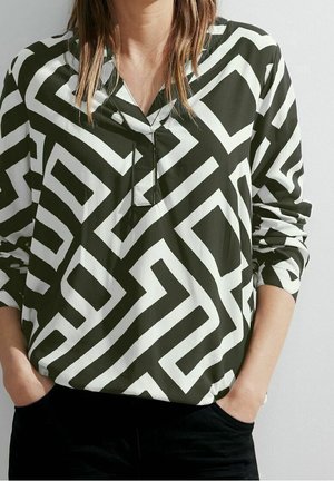 Bluse - mottled olive
