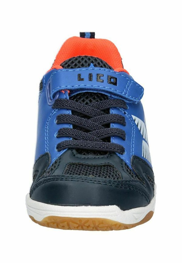 Walkingschuh – marine blau orange