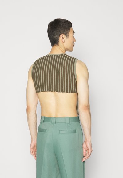 ECKHAUS LATTA FLUTED TANK UNISEX - Μπλούζα - lichen