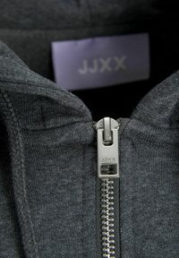 JJXX JXABBIE EVERY HOOD NOOS - Felpa con zip - dark grey melange