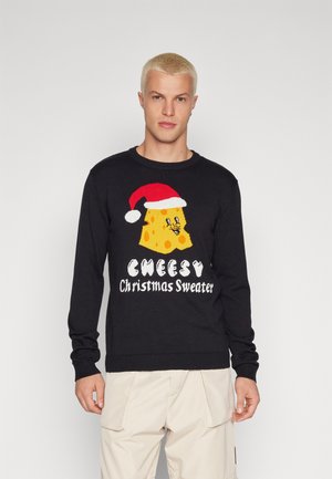 JORFESTIVE XMAS CREW NECK - Jumper - black