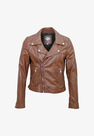 Lee Cooper BOE - Veste en cuir - cognac