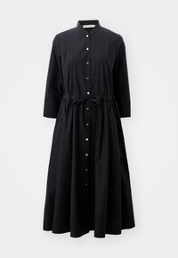 MIDI SHIRTDRESS - Shirt dress - black