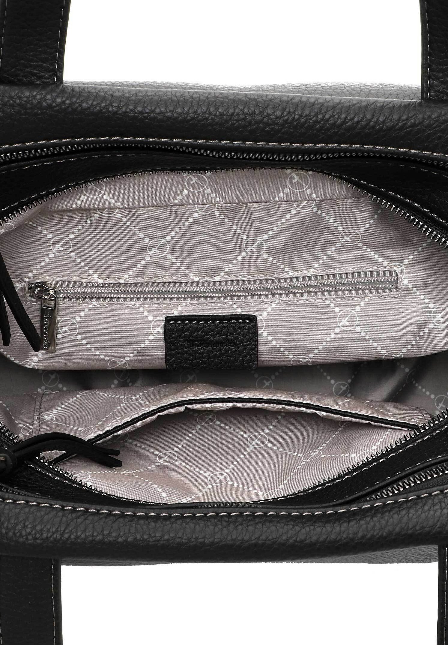 Sac à Main Tamaris TAS Glenn - Noir, 27,5 X 17 X 10 Cm - Bandoulière Ajustable Et Poignée Amovible - Polyuréthane Et Polyester - 9