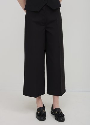 Calliope CULOTTE TINTA UNITA - Pantalon classique - nero