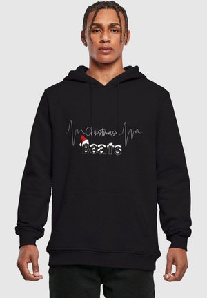 CHRISTMAS BEATS HEAVY  - Kapuzenpullover - black