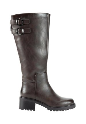 TACÓN - Botas con plataforma - marrón