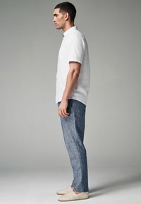 Next REGULAR FIT LINEN STRAIGHT LEG DRAWSTRING - Chino - chambray blue