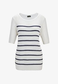 Ausgewählt, white navy striped
