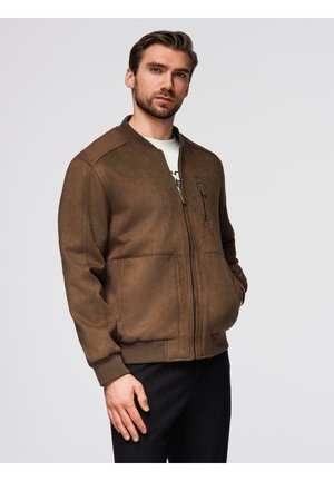 Kunstlederjacke - caramel