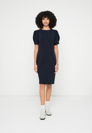 BALLOON JEWEL NECK SHEATH - Päevakleit - dark navy