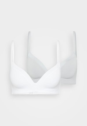 2 PACK - Sutien pentru tricou - white/grey