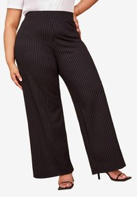 Curves Like These PINSTRIPE PONTE TAILORED - Kalhoty - grey