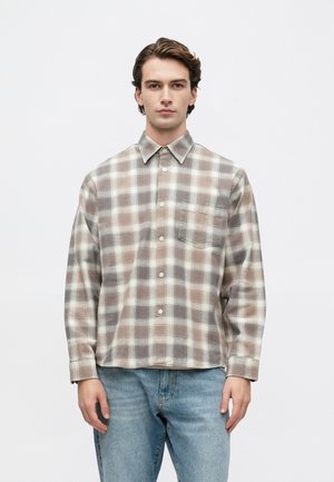 SLHCTMENZO CHECK SHIRT - Πουκάμισο - plum kitten/brown
