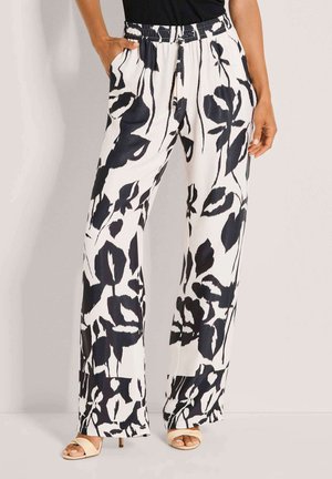 PALAZZO PETITE - Trousers - off-white   black