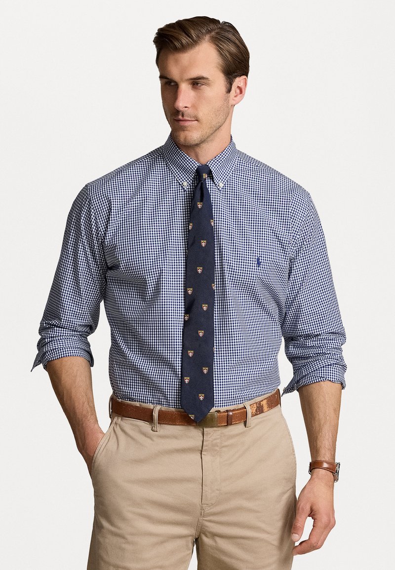 Polo Ralph Lauren Big & Tall GINGHAM STRETCH POPLIN SHIRT - Marškiniai - navy/white