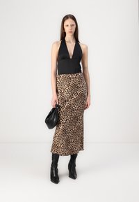 VILA VIELLETTE SKIRT - A-line skjørt - caramel café