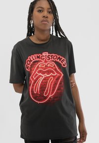 Paradiso Clothing ROLLING STONES NEON LIGHT - Print T-shirt - grey