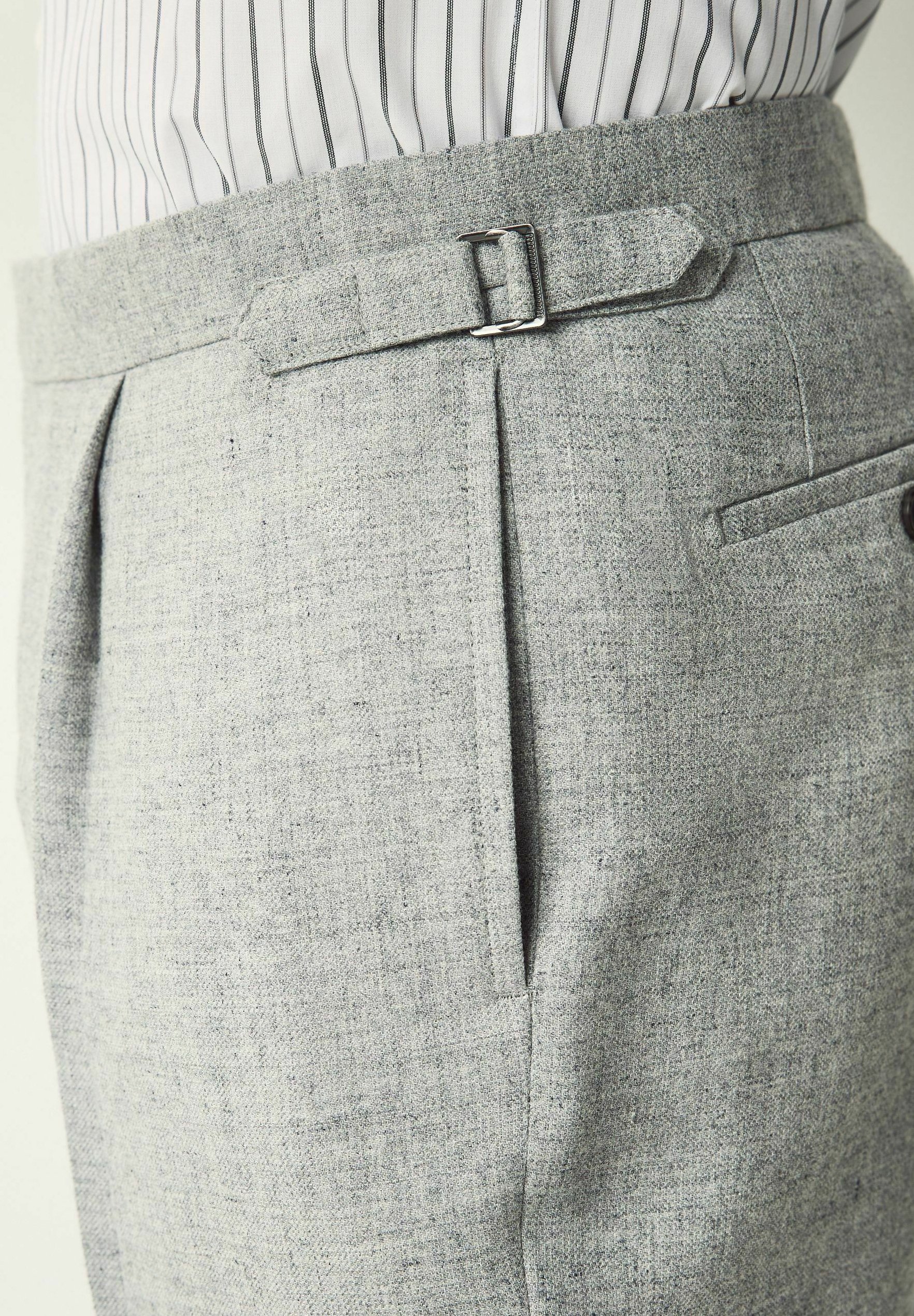 Next REGULAR FIT FUNCTIONAL SIDE ADJUSTERS - Trousers - grey - Zalando