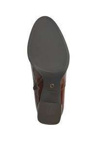 Tamaris Kotníkové boty - brown patent