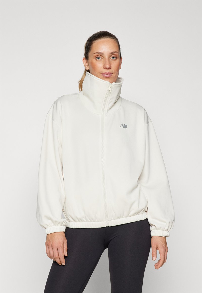 New Balance PERFORMANCE FULL ZIP - Majica s kapuljačom i patentnim zatvaračem - linen
