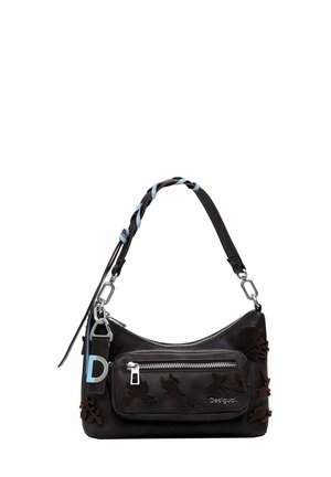 SMALL TEXTURED FLORAL - Handtasche - brown